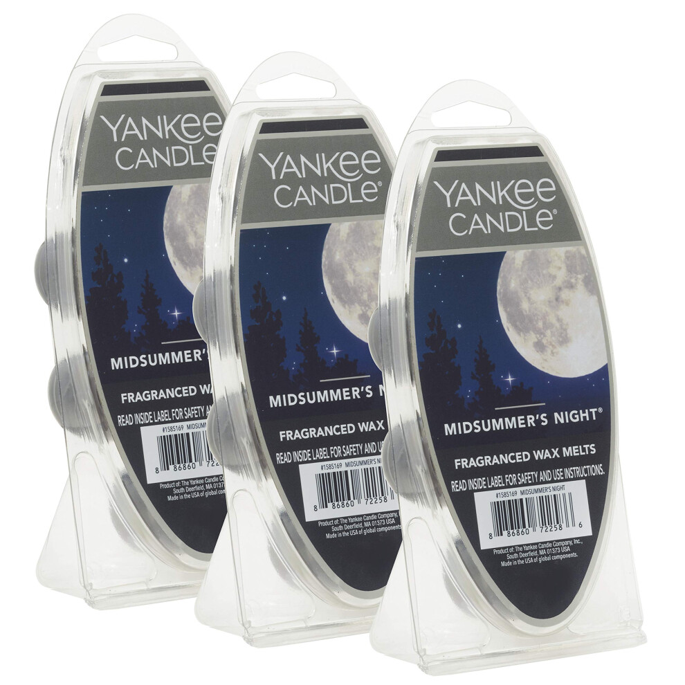 Yankee Candle Midsummers Night Wax Melts  Pack of 18  Suitable for All Wax Warmers