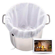 Extra Large Brew Bags Reusable 3 Pack 26x22Fine Mesh Strainer Bag for Home Brewing Hops Grains Wine Beer Making Drawstring S