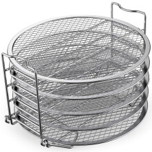 SICHEER Dehydrator Rack RVS Accessoires voor Ninja Foodi 6.5 en 8 Qt, Compatibel met Instant Pot