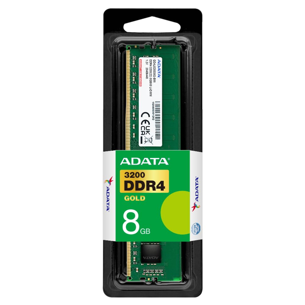 ADATA 8GB  DDR4  3200MHz PC425600  CL22  DIMM Memory