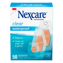 Nexcare, Klare wasserfeste Pflaster, 50 Verschiedene Größen
