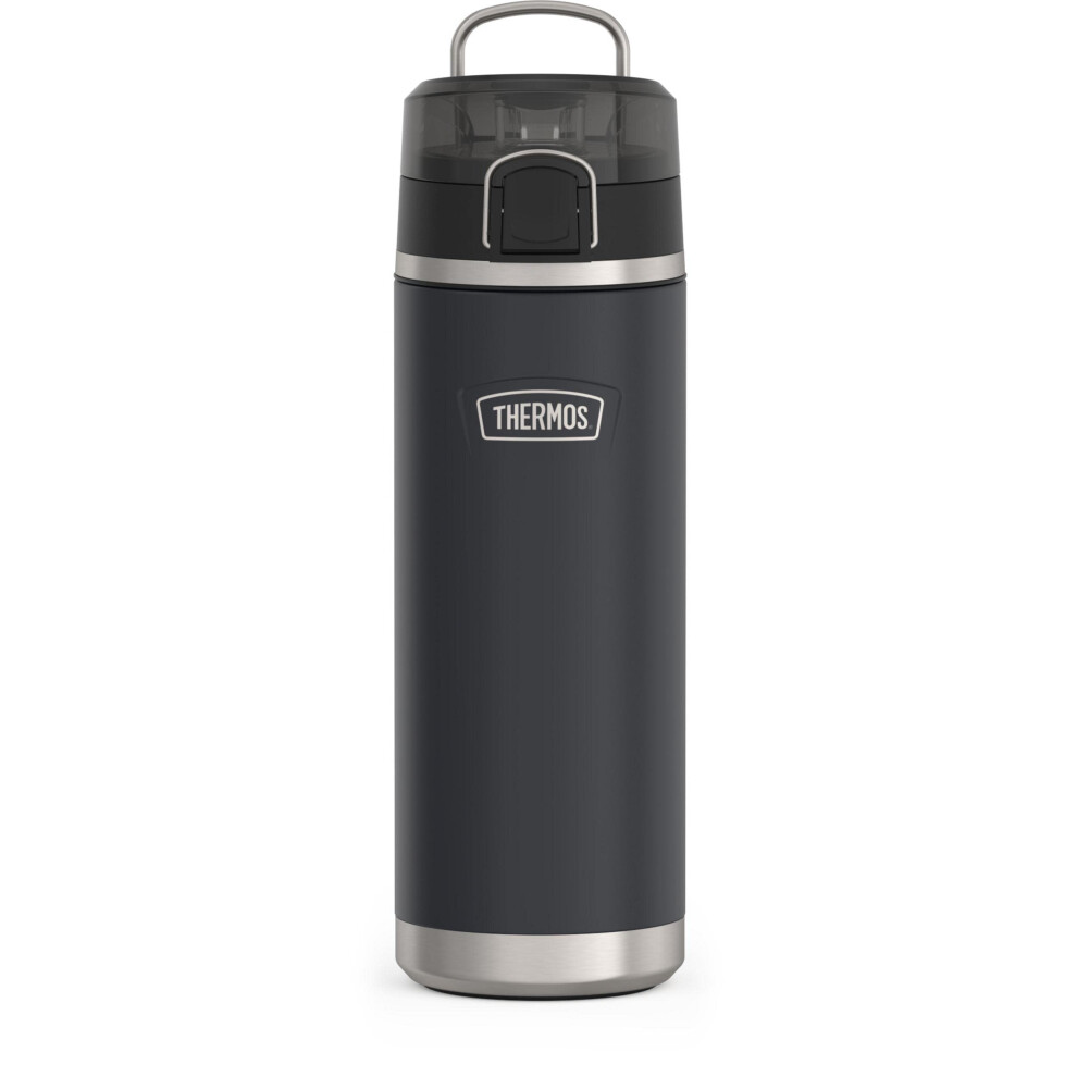 ICON SERIES BY THERMOS Stainless Steel Water Bottle with Spout 24 Ounce  Granite