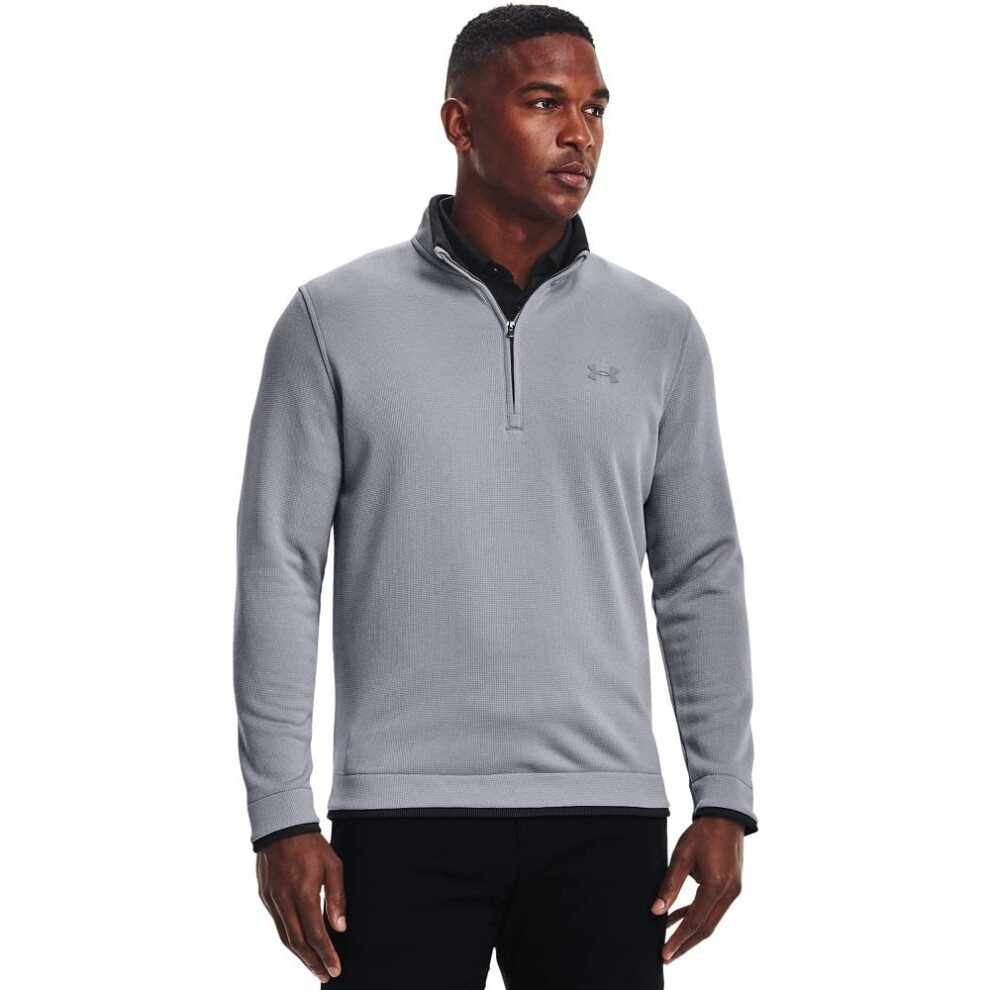 Under Armour Mens Storm Snap Fleece 12 Zip TShirt  Steel 035Steel  Small