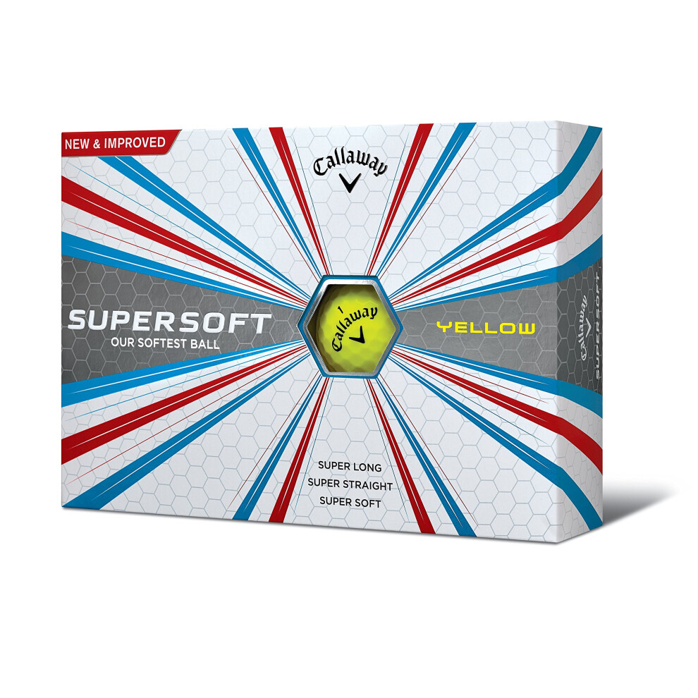 Callaway Supersoft Golf Balls  Prior Generation  One Dozen  Yellow