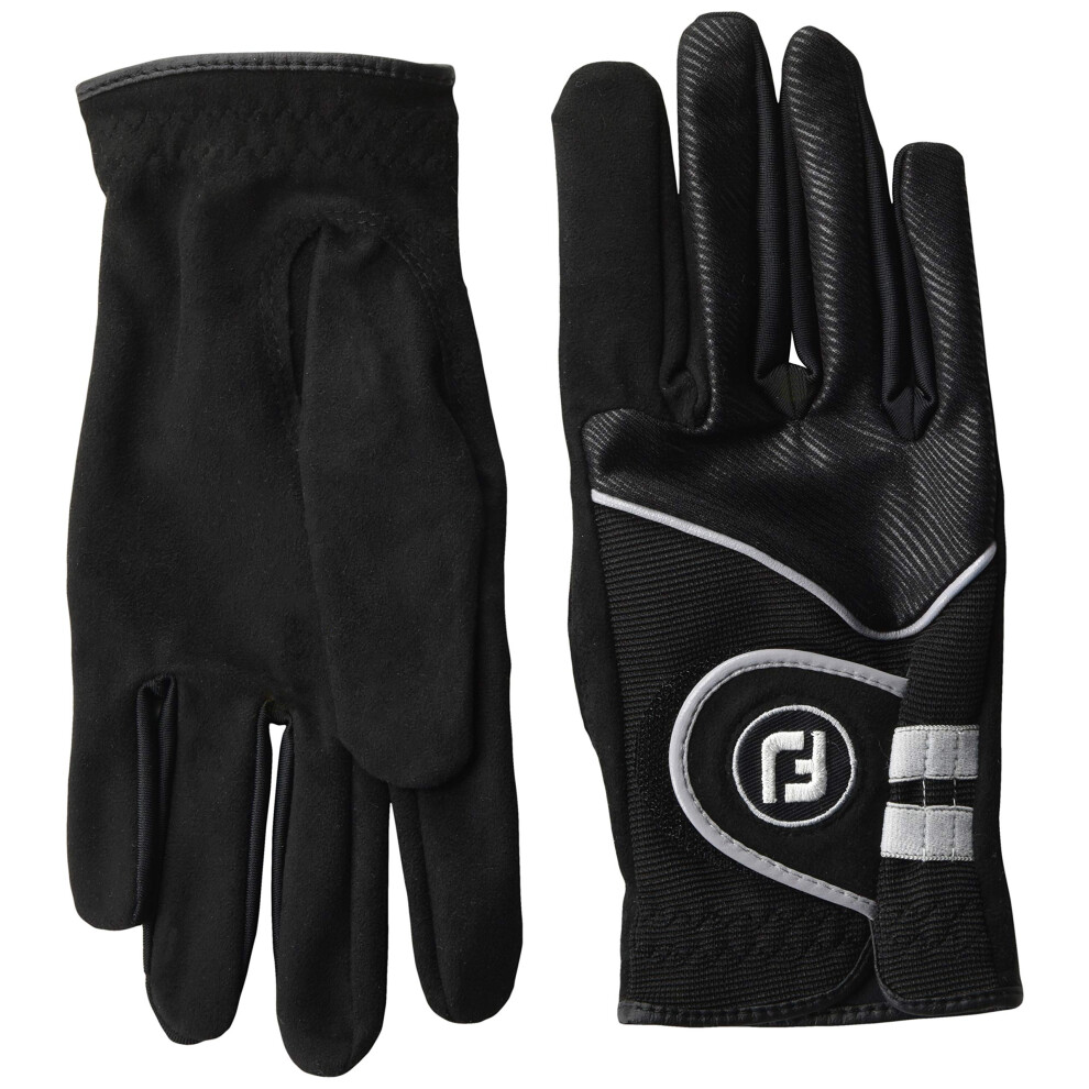 FootJoy Womens RainGrip Golf Gloves  Pair  Black MediumLarge  Pair