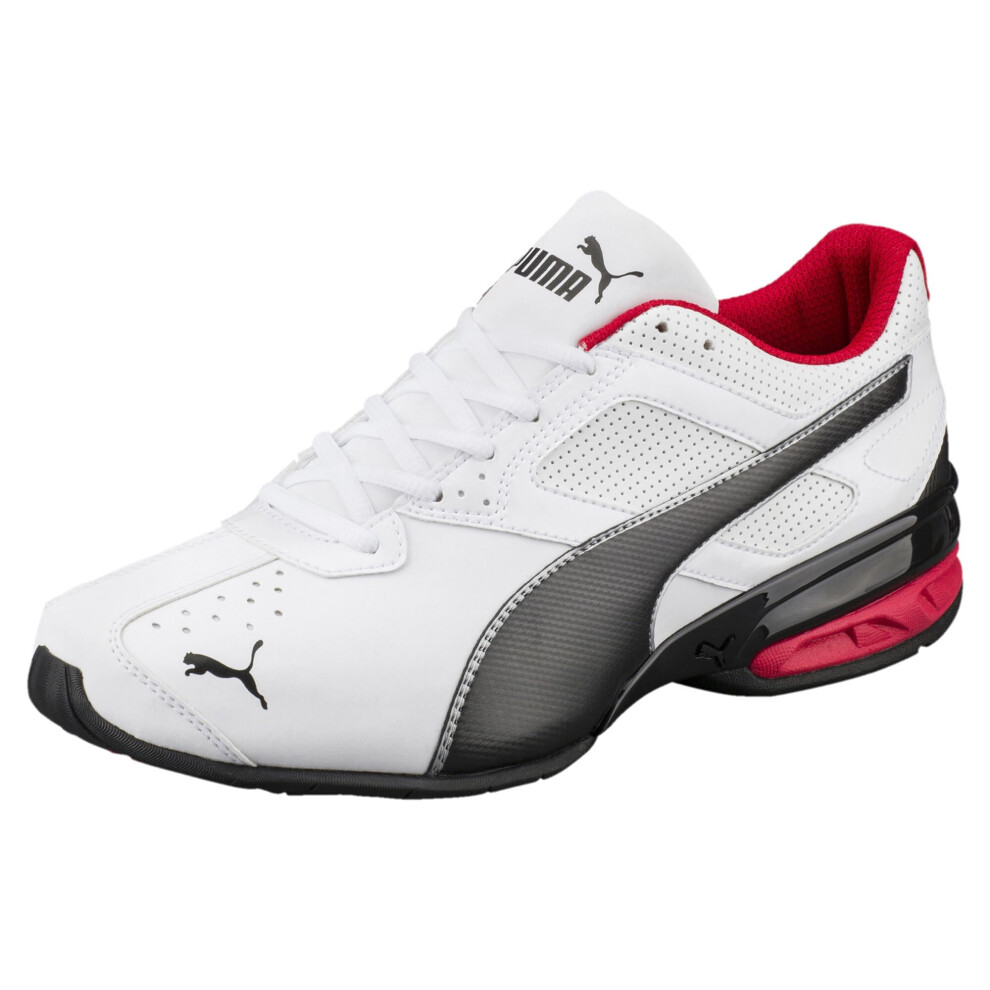 PUMA Mens TAZON 6 FM Cross Training Sneaker  Puma WhitePuma BlackPuma Silver  12