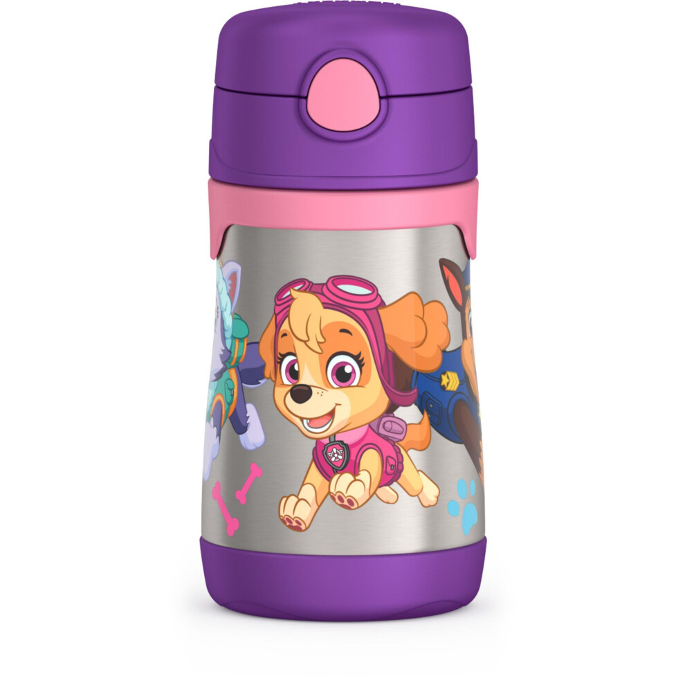 THERMOS Vacuum Insulated Stainless Steel 10oz Straw Bottle  Paw Patrol Girl