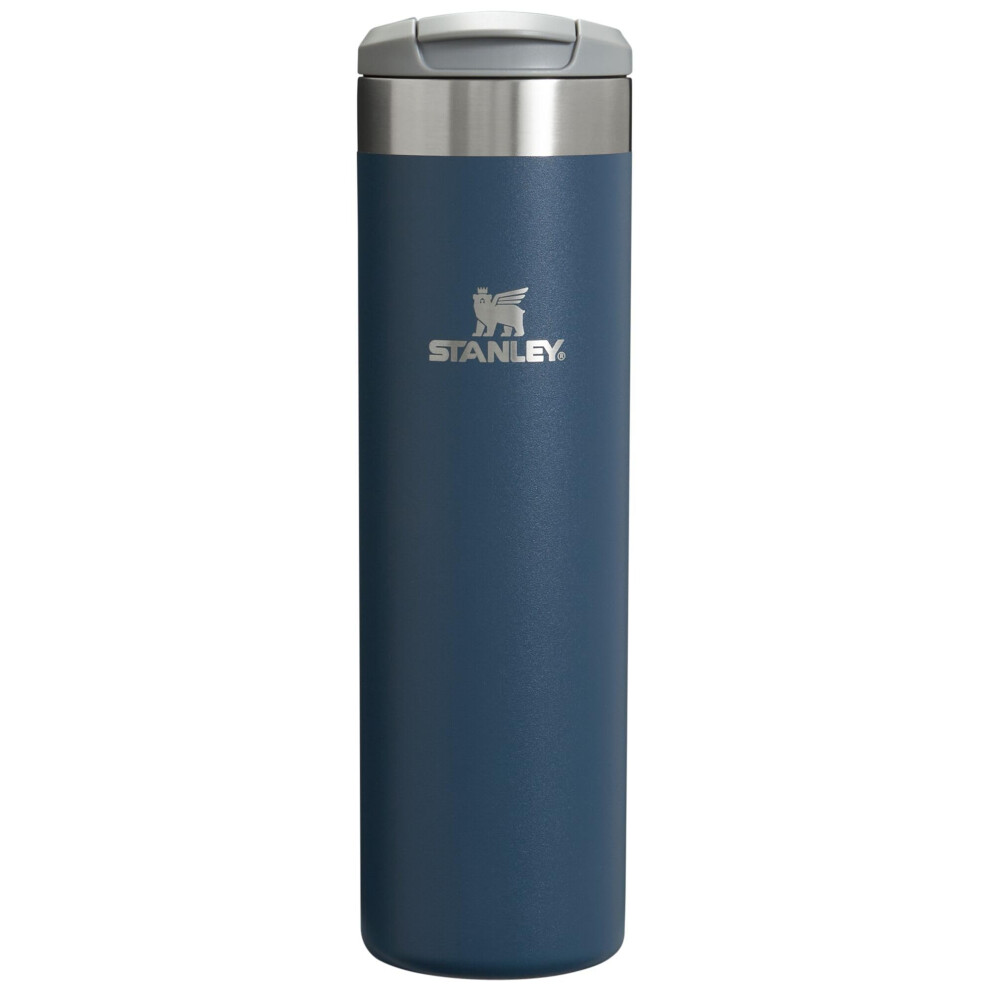 Stanley AeroLight Transit Bottle  Vacuum Insulated Tumbler for Coffee  Tea and Drinks with Ultra-Light Stainless Steel  20 Oz  Navy