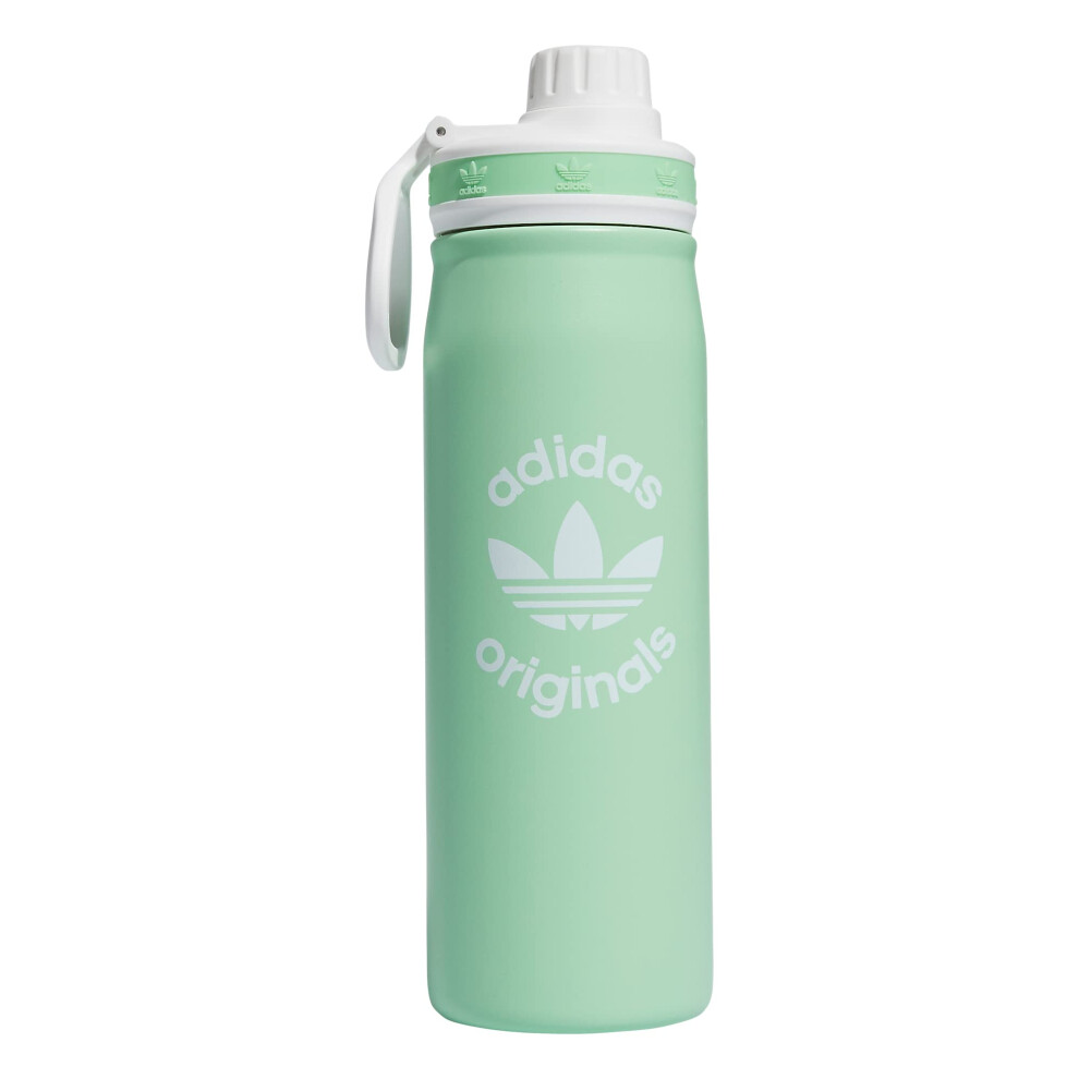 adidas Originals 600 Ml 20 Oz Metal Water Bottle  HotCold DoubleWalled Insulated 188 Stainless Steel  Glory Mint GreenWhit