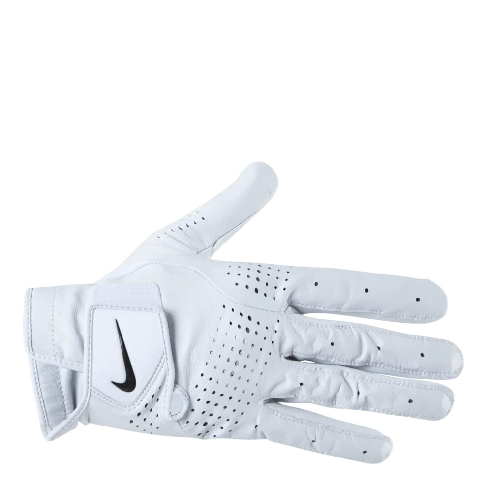 NIKE Unisexs Golf Glove Mens Tour Classic White RH  Medium  N1000499284MD