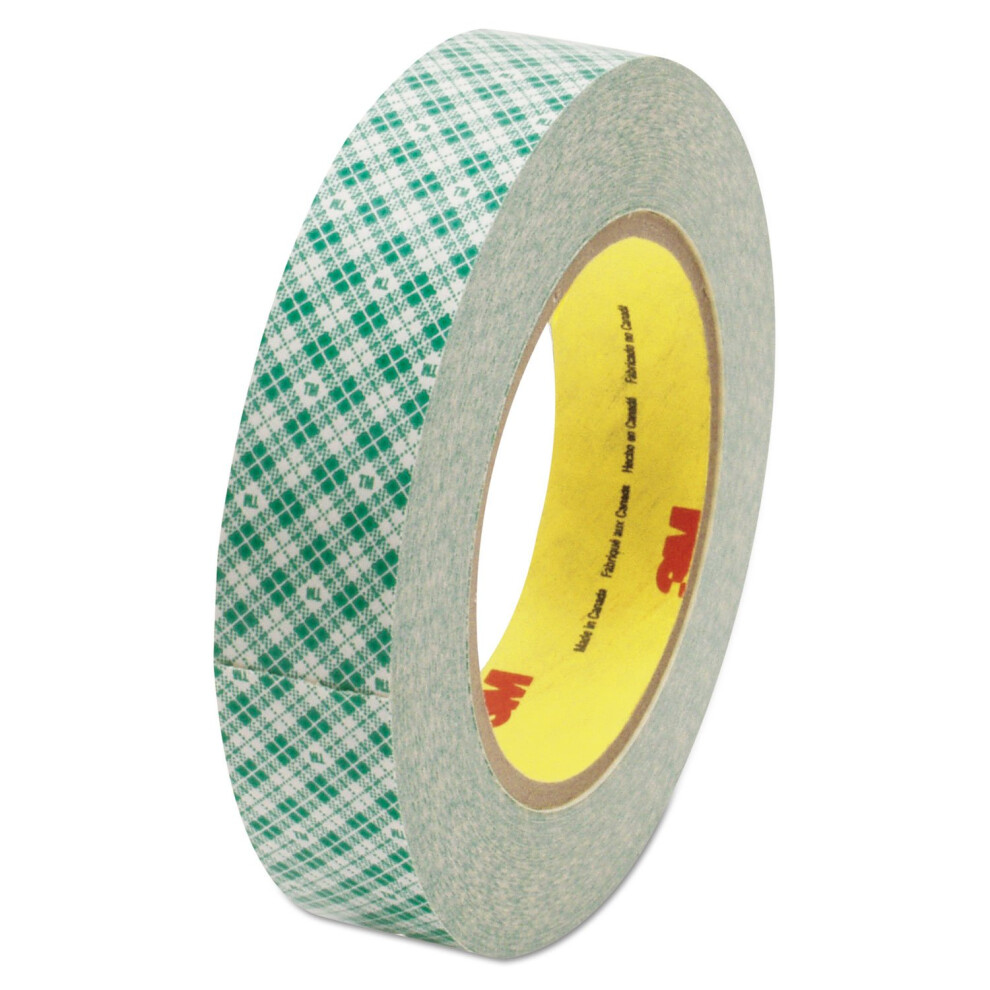 3M DoubleCoated Tissue Tape  3 Core  1 X 36 Yds  White