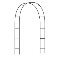 Gardman Botanical Easy Garden Arch R07707 Arbor Pergola Archway with Sweeping Decorative Vine 145 L x 55 W x 866 H Blac