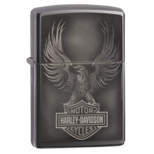 Zippo Black Ice Harley Davidson Pocket Lighter