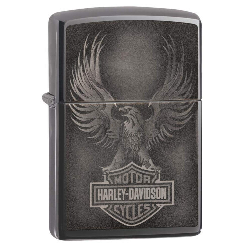Zippo Zippo Black Ice Harley Davidson Pocket Lighter