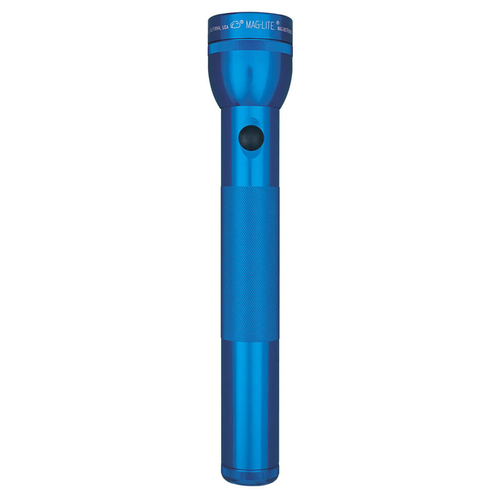 Maglite HeavyDuty Incandescent 3Cell D Flashlight in Display Box  Blue S3D115