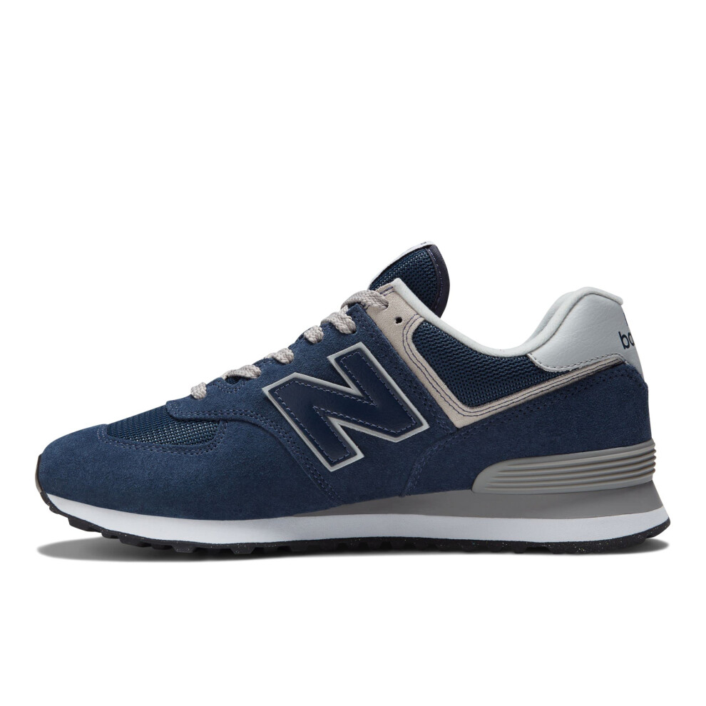 New Balance Mens 574 Core Sneaker  NavyWhite  14