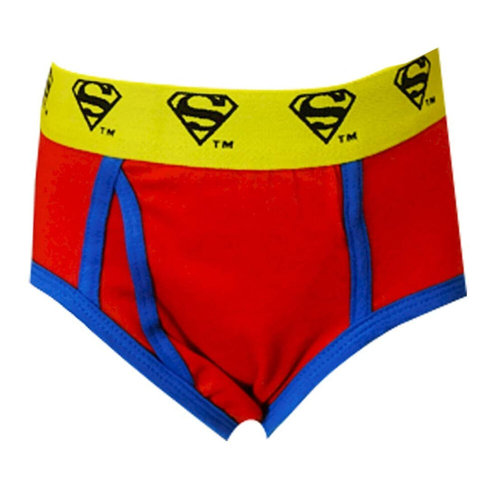 Fruit of the Loom Boys DC Comics Superman Red Logo Briefs Medium