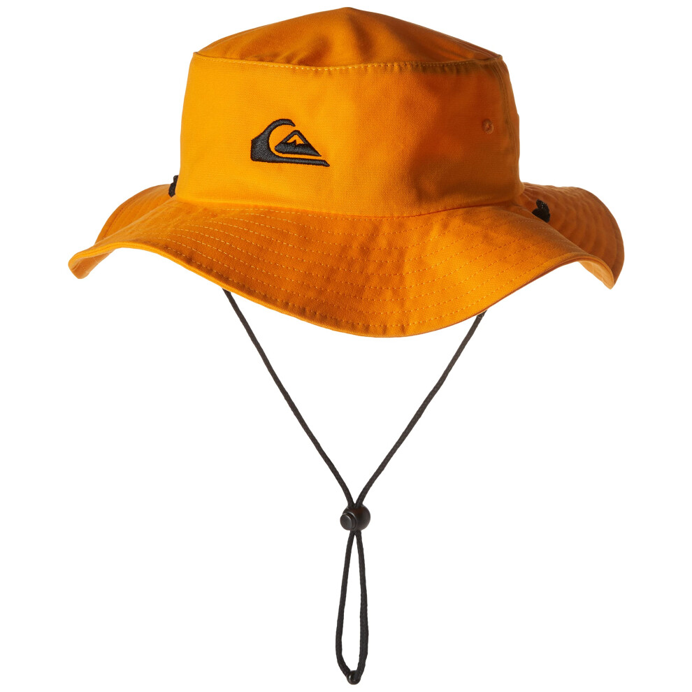 Quiksilver Mens Bushmaster Sun Protection Floppy Visor Bucket Hat  Radiant Yellow  XXL