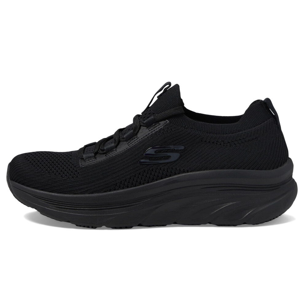 Skechers Womens Slip on Athletic Styling Health Care Professional Shoe  65 Wide Black