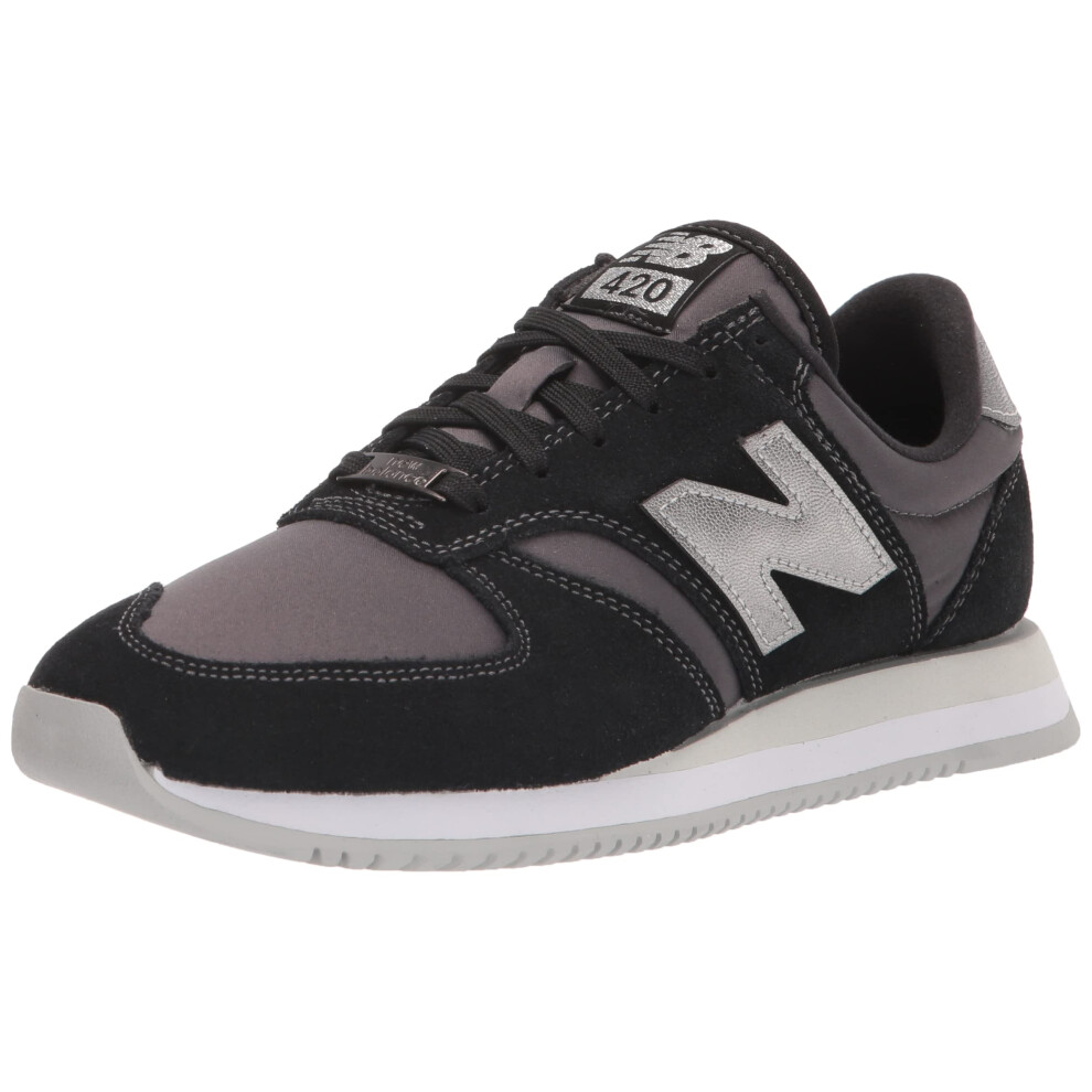 New Balance Womens 420 V2 Sneaker  BlackSilver  7