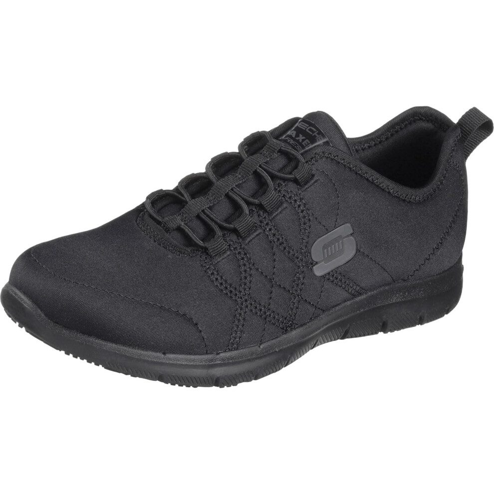 Skechers Womens Ghenter Srelt Work Shoe  Black  11 M US