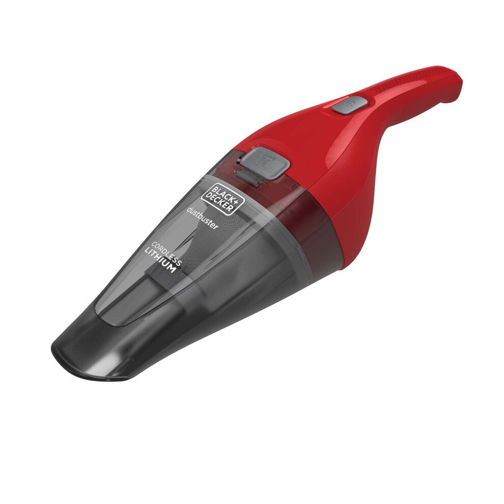 BLACKDECKER Dustbuster QuickClean Handheld Vacuum  Cordless  Lightweight  Portable  Ergonomic Design  Red