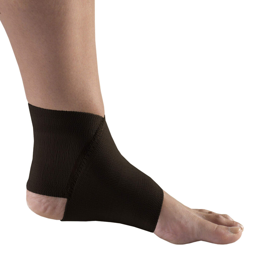 Champion Figure8 Ankle Support  Light Elastic Compression Brace  Muscle Joint Recovery  Black  Large