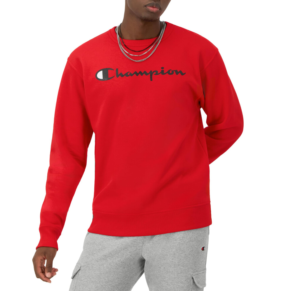 Champion Mens Sweatshirt  Powerblend  Fleece Midweight Crewneck SweatshirtReg or Big  Tall