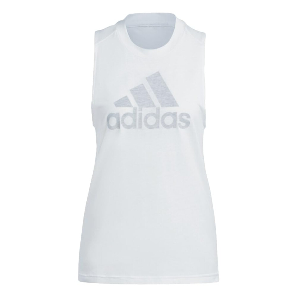 adidas Womens Future Icon Winners 30 Tank Top  White MelangeGrey  Large