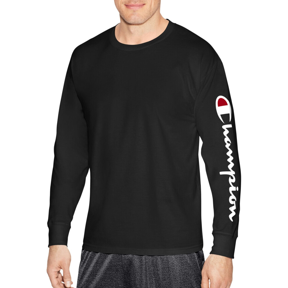 Champion Big and Tall Long Sleeve TShirt for Men  Jersey Cotton Mens TShirts