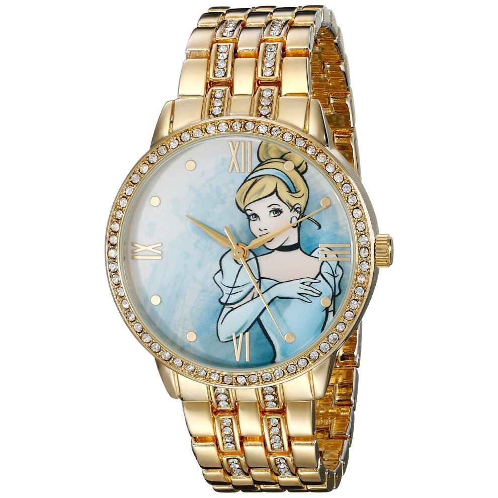 Disney Adult Glitz Analog Quartz CZ Bracelet Watch