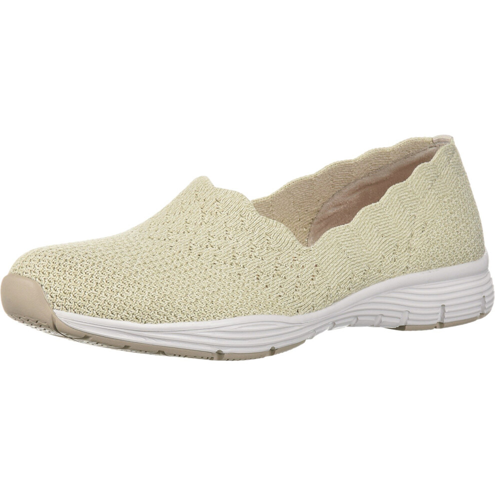 Skechers womens Seager  Stat Loafer  Natural  9 US