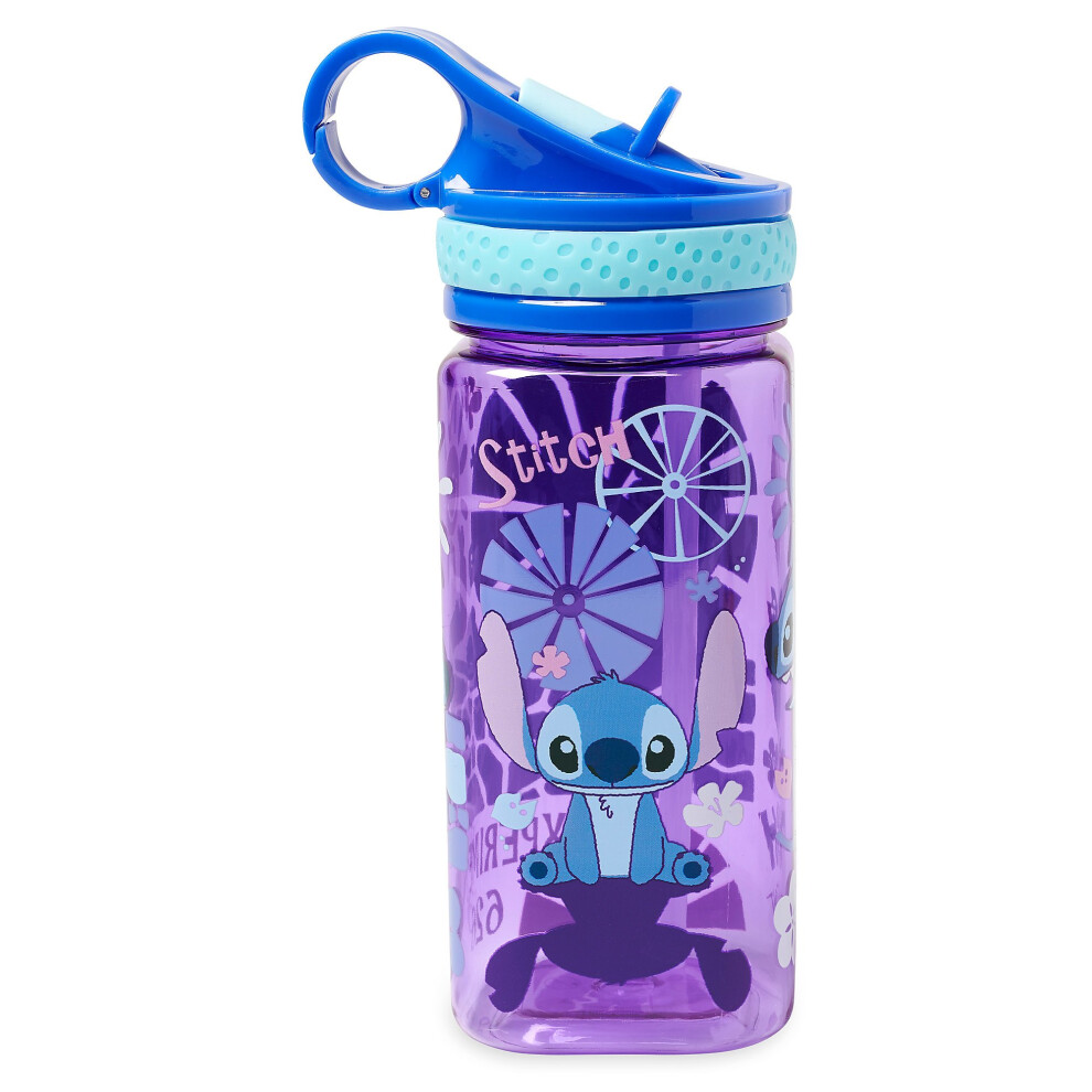 Disney Stitch Water Bottle with BuiltIn Straw