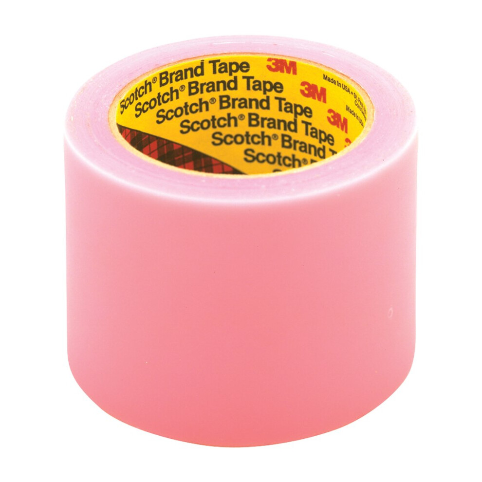 Scotch Label Protection Tape 821 Pink  4 in x 72 yd  Conveniently Packaged Pack of 1