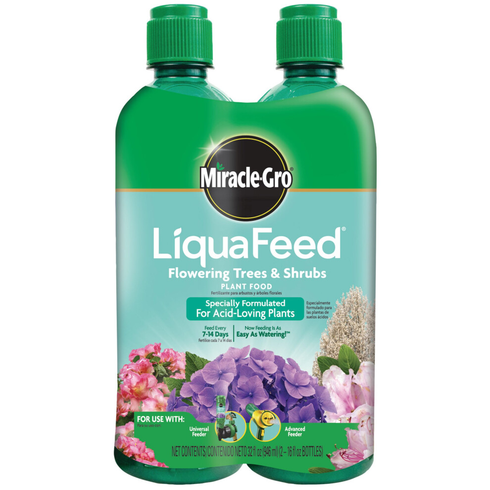 MiracleGro LiquaFeed Flowering Trees  Shrubs Plant Food 2Pack Refills