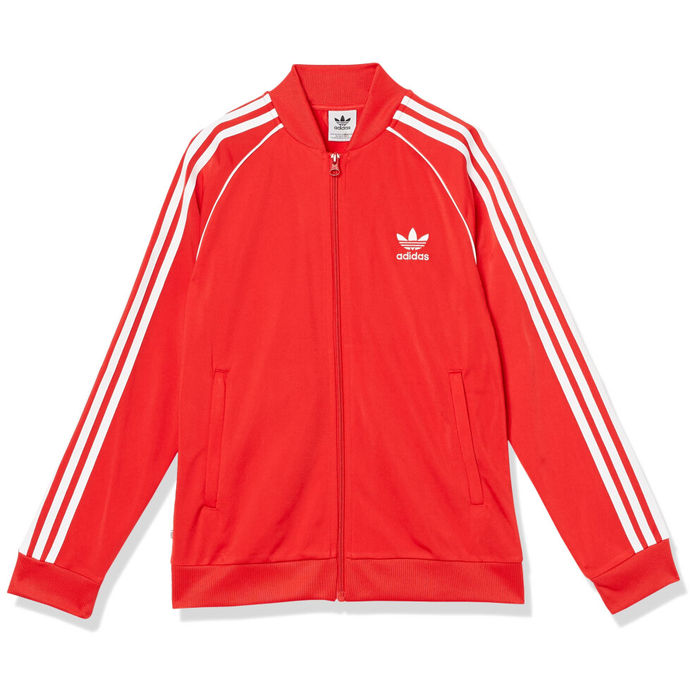 adidas Originals Kids Adicolor Superstar Track Jacket  Vivid RedWhite  Large