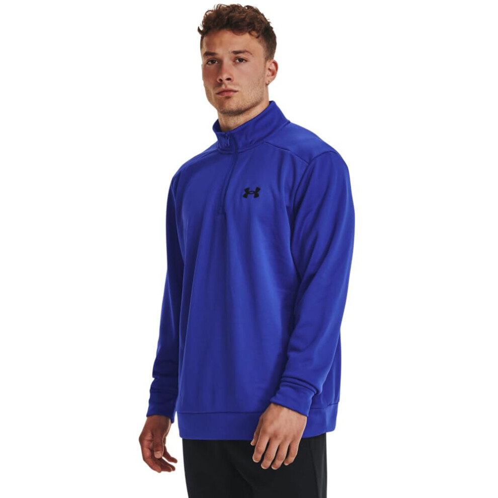 Under Armour Mens ArmourFleece 14 Zip  400 Team Royal   Black  3XLarge Tall