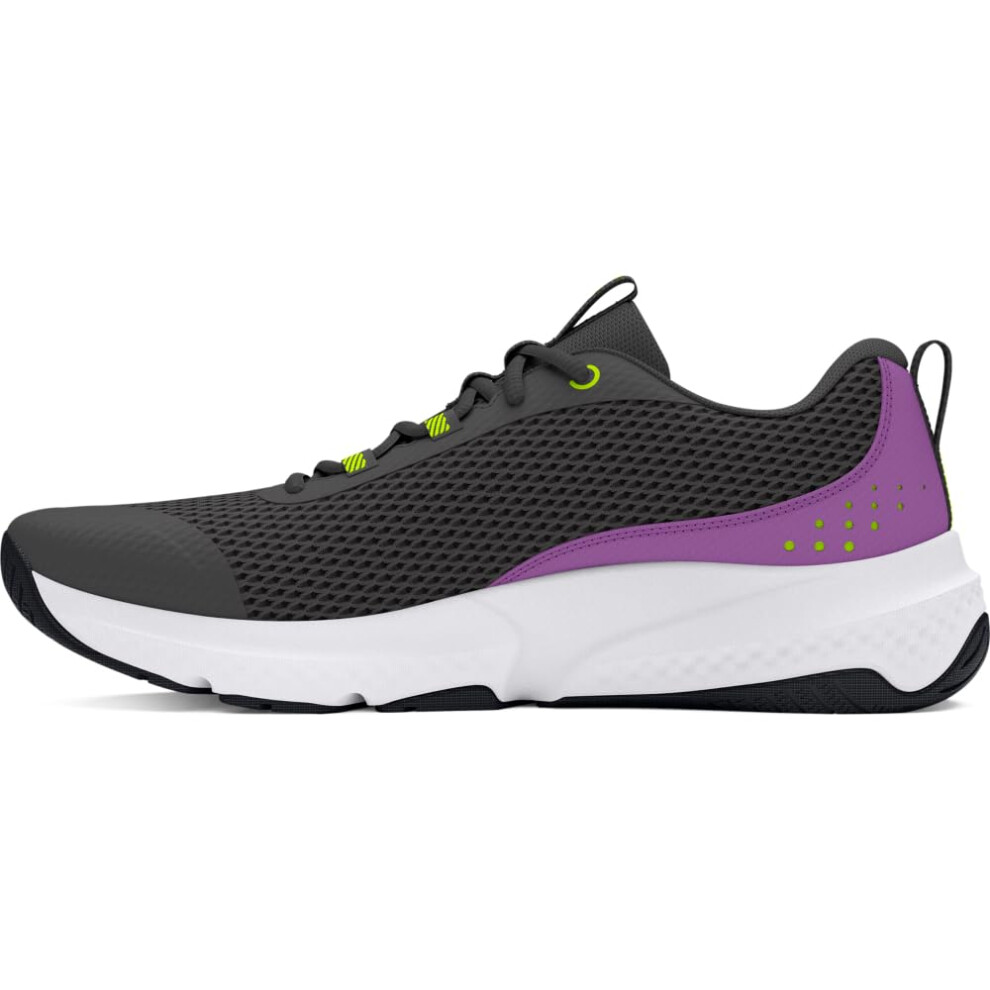 Under Armour Womens Dynamic Select  102 CastlerockProvence PurpleHighVis Yellow  8  US