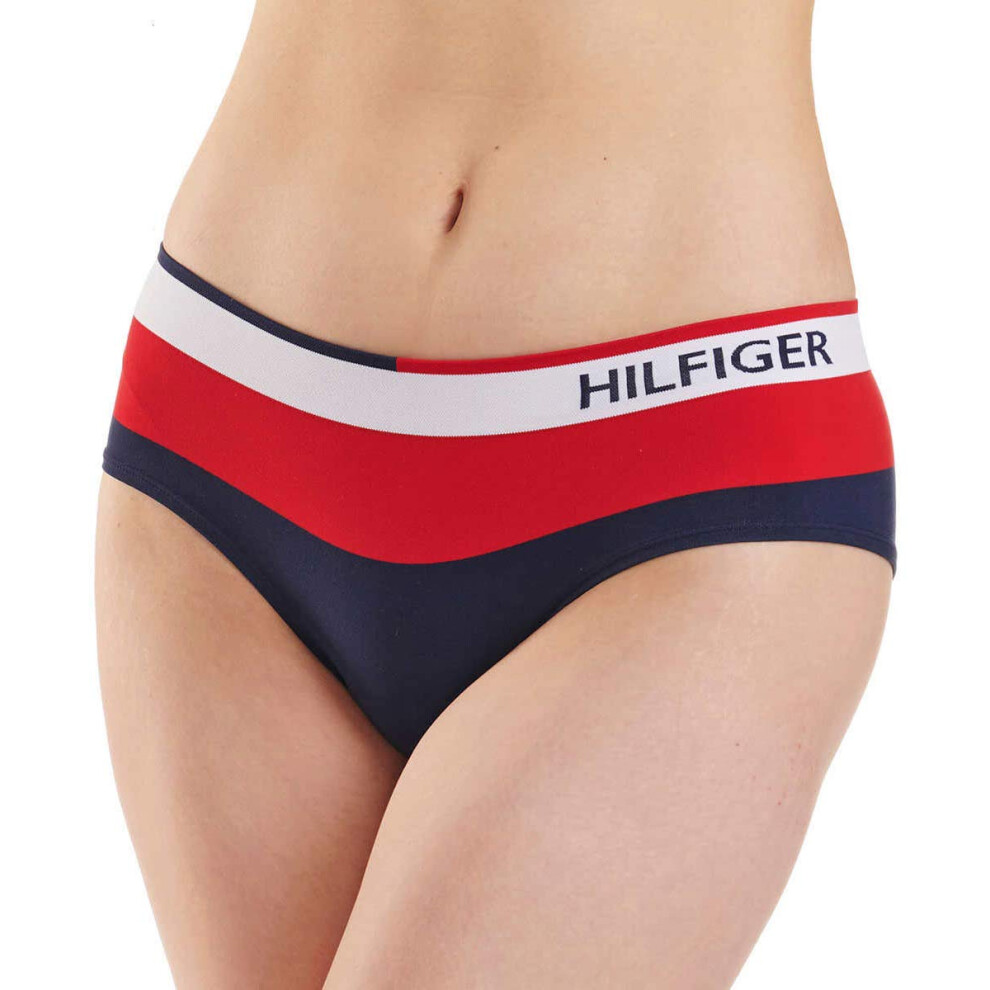 Tommy Hilfiger Womens 3 Pack Seamless Hipsters NavyHeather GreyWhite  Medium