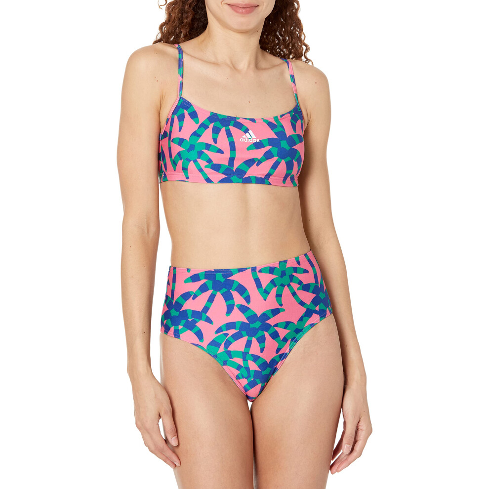 adidas Womens Standard Bikini  Pulse MagentaBold GreenMystery Ink Farm  XLarge