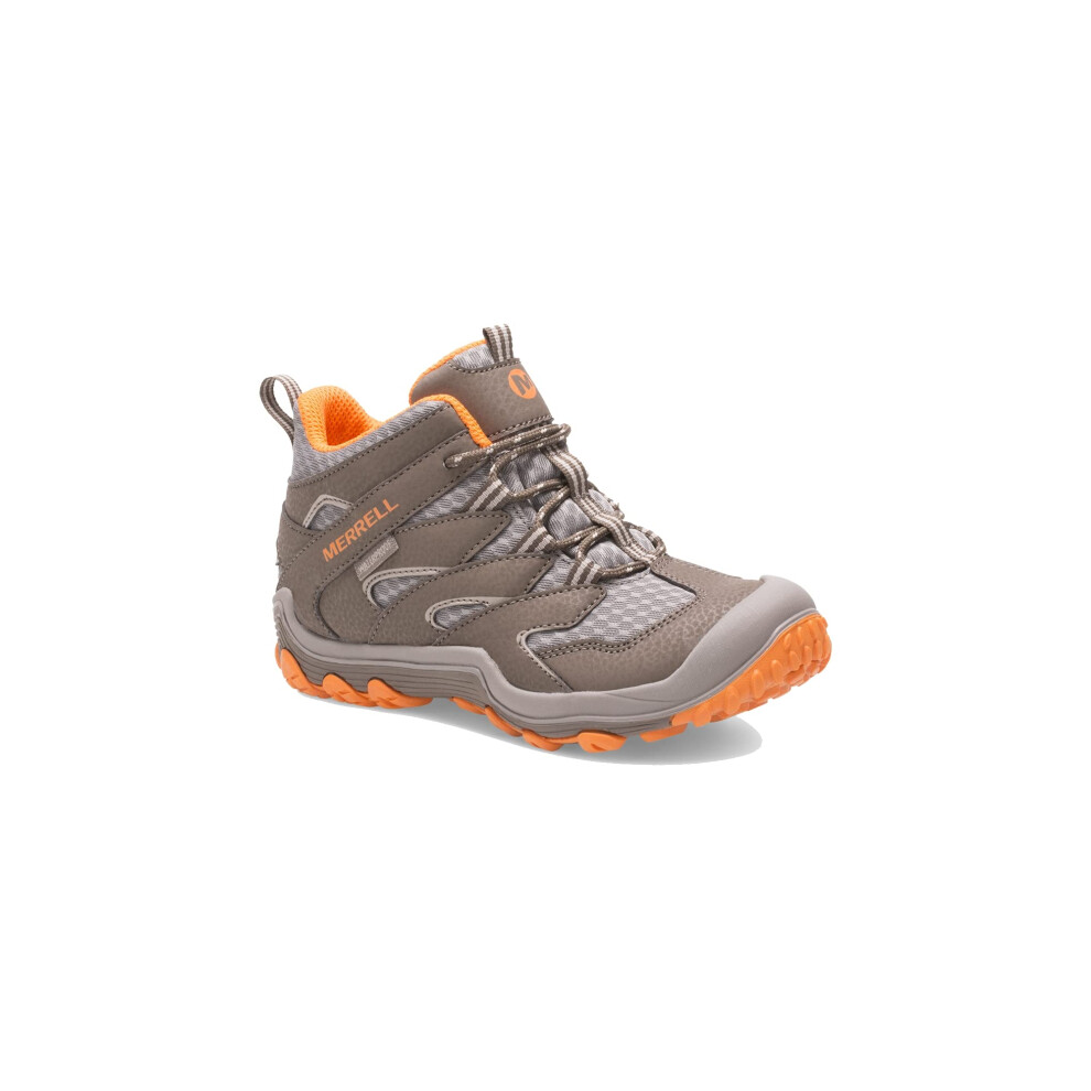 Merrell Chameleon 7 Access MID WTRPF Hiking Boot  GunsmokeOrange  5 US Unisex Big Kid