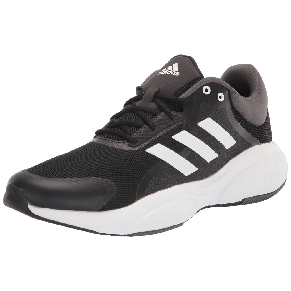 adidas Mens Response Running Shoe  BlackWhiteGrey  12