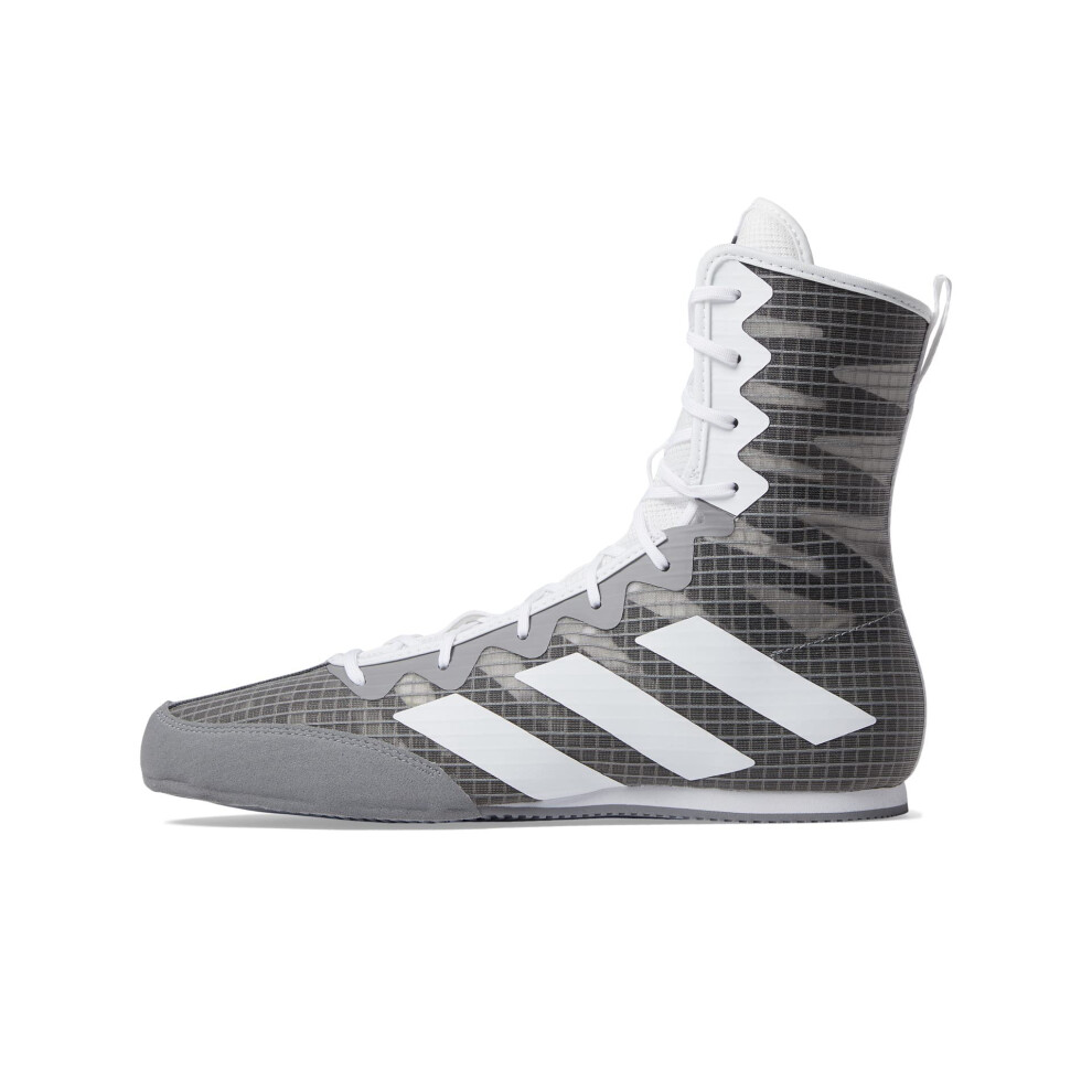 adidas Unisex Hog 4 Boxing Shoe  GreyWhiteBlack  4 US Men