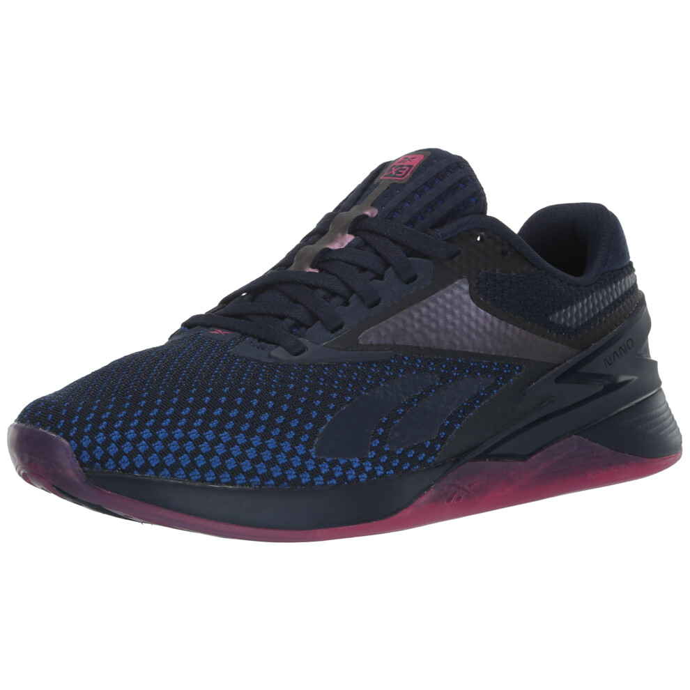 Reebok Womens Nano X3 Traning Sneaker  Vector NavySemi Proud PinkVector Blue  7