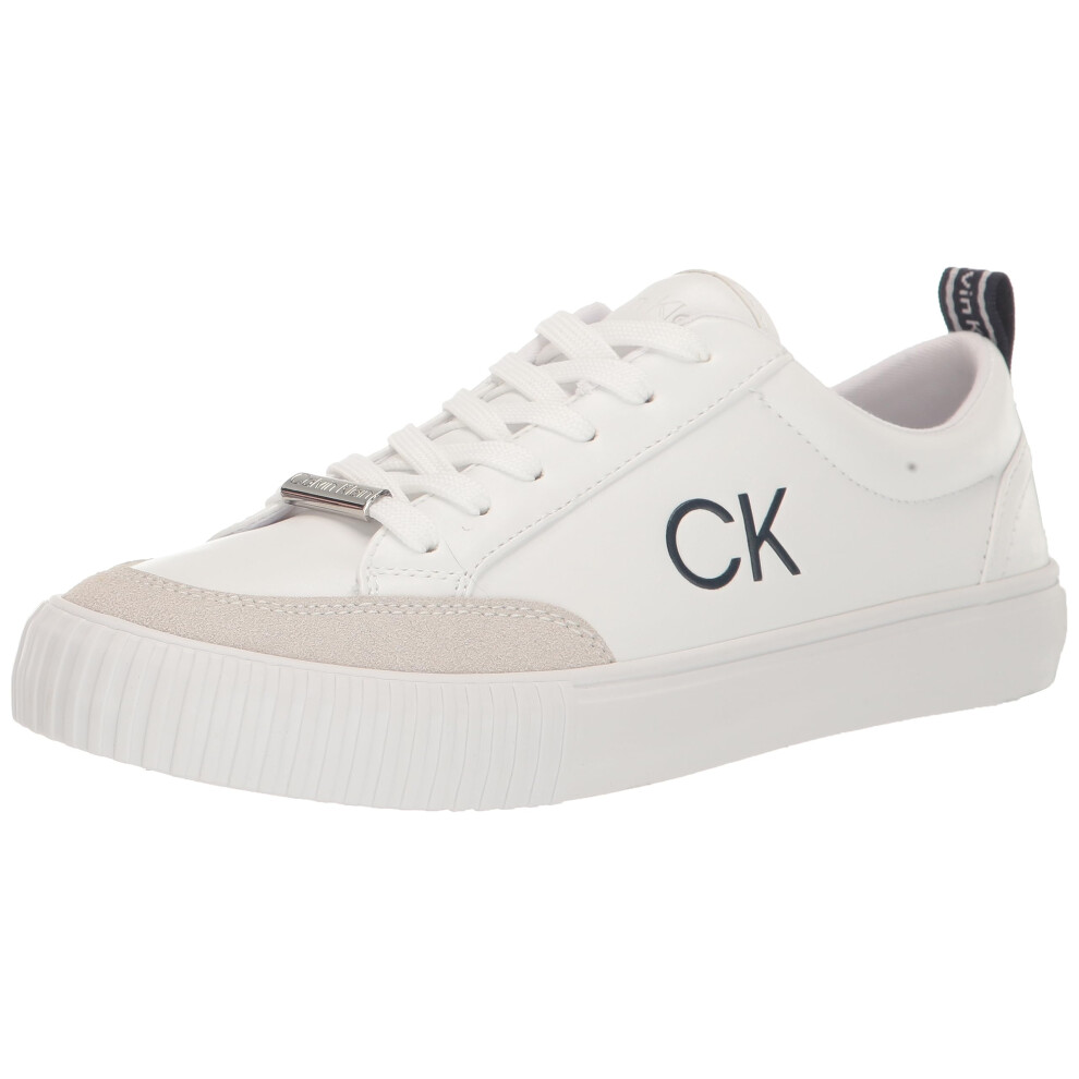 Calvin Klein Womens LARISS Sneaker  White 141  7