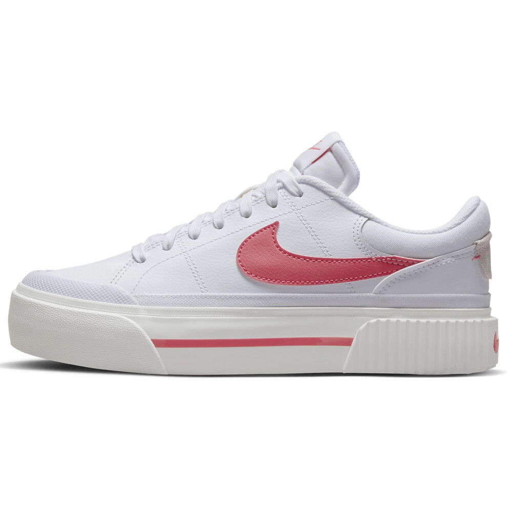 Nike Court Legacy Lift Womens Shoes Size 55  Color WhitePinkWhite