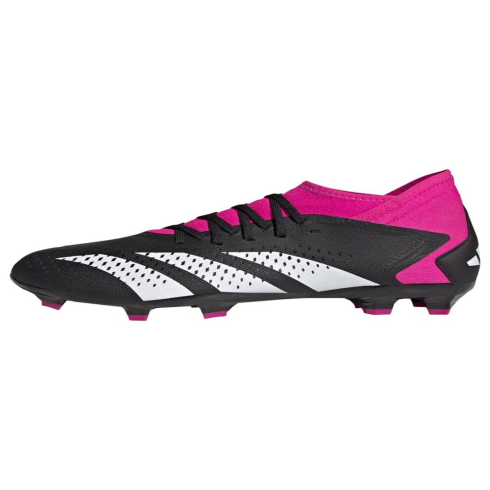 adidas Unisex Predator Accuracy3 Firm Ground Soccer Shoe  BlackWhiteTeam Shock Pink  6 US Men