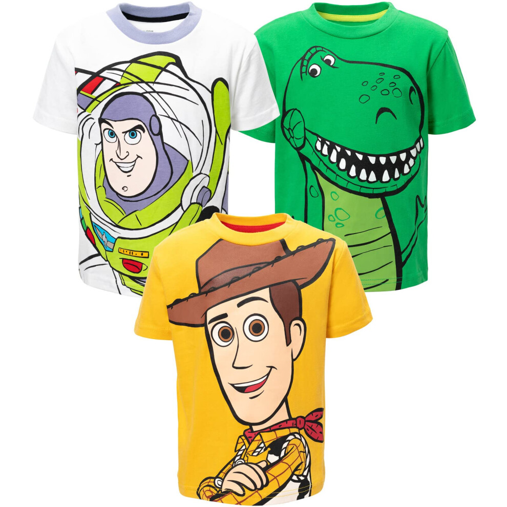 Disney Pixar Toy Story Toddler Boys 3 Pack Graphic TShirts 4T