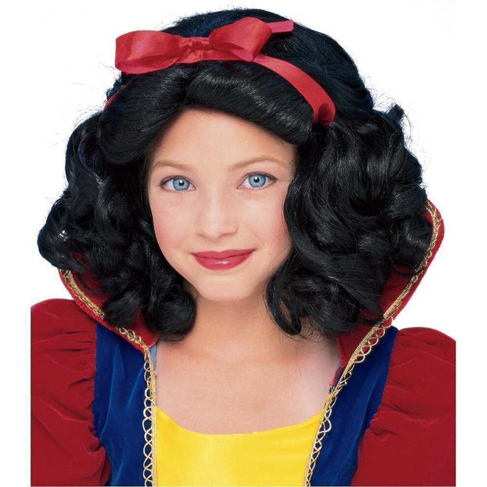 Rubies Girls Classic Costume Wig  Black  Child US