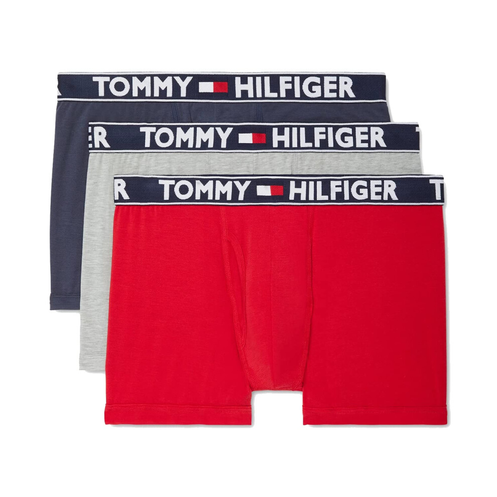 Tommy Hilfiger Mens Underwear 3 Pack Comfort 20 Trunk  Mahogany  Small